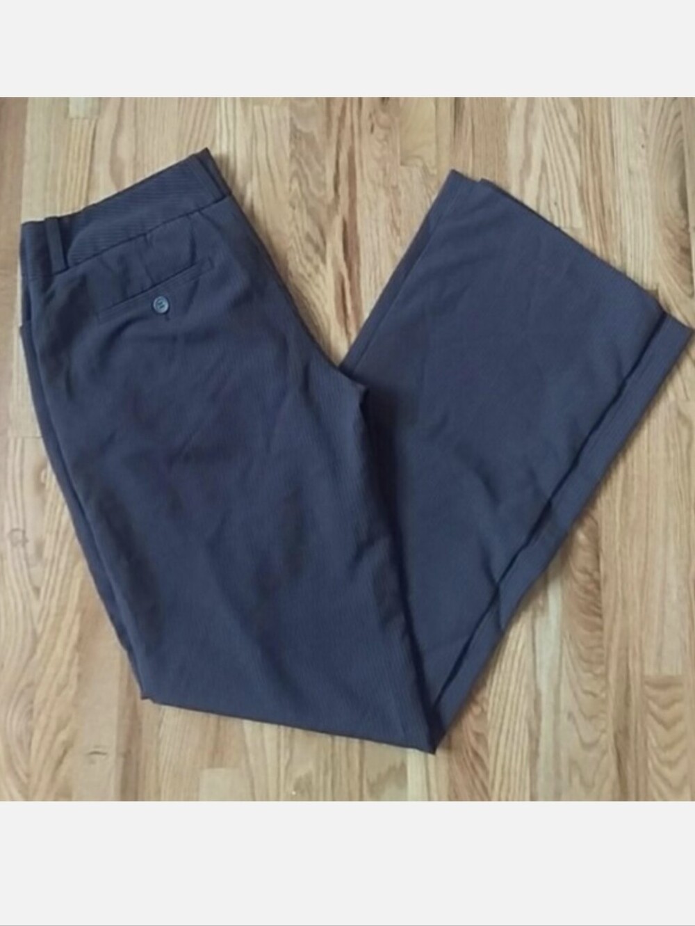 The Limited Brown pinstripes straight leg slacks sz 8